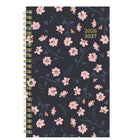 Blueline - Agenda Scolaire Hebdomadaire/Mensuel 13 Mois De Juillet À Juillet - 8 po H x 5 po l - Motif Floral (Blossom) - Bilingue-Présentation hebdomadaire lignée