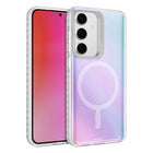 Nimbus9 - Coque Stratus 2 compatible MagSafe pour Samsung Galaxy S25+ - Givre transparent-Boutons REAL SENSE