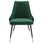 Modway - Adorn Touffe Performance Velvet Fauteuil d’appoint de salle à manger - Vert-Capacité du poids de la chaise : 300 lbs.
