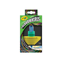 Crayola - Colourwhirls néon, 1 pièce-Crayola Colourwhirl : Participe À Une Bataille De Créativité Avec 1 Ensemble Colourwhirl Néon, Qui Comprend Une Toupie, Une Poignée, Un Cordon, Un Adaptateur, Un Support De Marqueur, 1 Disque Recolorable Et 1 Marqueur Crayola Ultra-Clean