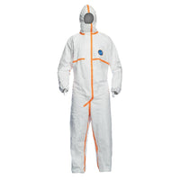 Dupont – Combinaison protection personnelle Tyvek 800J, capuchon et coutures collées, blanc, 3x grand, 10/p (TJCHA5TWH3X008000)-Matériau : Tyvek