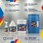 AD-20 Nettoyant/Dégraisseur Tout Usage  3.6L - Paquet de 4-Biodégradable, non-inflammable, incombustible, non-caustique, non toxique (selon l’OSHA et l’EPA), résistant à la corrosion, fabriqué au Québec, non testé sur les animaux