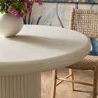 Modway - Belmonte 45 pouces Bois laqué Table à manger ronde à piédestal - Mastic-Finition satinée peinte