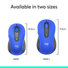 Logitech Signature M650L Souris Sans Fil - Bleu-Garantie limitée d'un an sur le matériel du fabricant