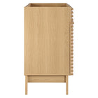 Modway - Render 36" Armoire à coiffeuse de salle de bain - Chêne-Portes à fermeture douce