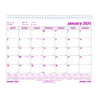Brownline - 2025 Calendrier mural mensuel - 8 1/2 po x 11 po - Anglais-Calendrier de 12 mois: janvier 2025 à décembre 2025