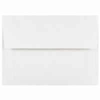 Jam Paper - Enveloppes d'invitation A6, 4 3/4 po H x 6 1/2 po l, Blanc, Paquet de 25-Blanc