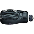 Logitech - Ensemble clavier/souris sans fil Wave MK550 - français -Vos doigts n'ont pas tous la même longueur. La surface graduellement ondulée des touches de ce clavier épouse la forme de vos doigts, quelle que soit leur longueur