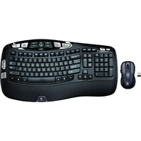 Logitech - Ensemble clavier/souris sans fil Wave MK550 - français -Vos doigts n'ont pas tous la même longueur. La surface graduellement ondulée des touches de ce clavier épouse la forme de vos doigts, quelle que soit leur longueur