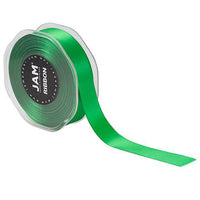 JAM Paper - Ruban de satin double face - 7/8" de large x 25 m - Vert émeraude-Couleur: vert émeraude