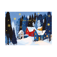 Pierre Belvédère - Cartes Temps des Fêtes-Refuge Hivernal - 6 x 4,5 po - boîte de 20 et enveloppes - Anglais - paquet de 20-Cartes et enveloppes de haute qualité pour la saison des fêtes