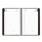 Blueline - 2024-2025 agenda académique quotidien/mensuel  - 8 po x 5 po - Noir - Anglais-Calendrier mensuel au début de chaque mois