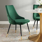 Modway - Adorn Touffe Performance Velvet Fauteuil d’appoint de salle à manger - Vert-Tissu résistant aux taches durable
