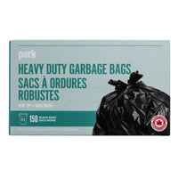 Perk - Sacs à ordures robustes - 26 x 32 1/2 po - noir - Paquet de 150-Le paquet de 150 sacs à ordures robustes vous permet de disposer d'un grand nombre de sacs pour faire face à tous les désordres.