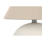 Monarch Specialties - Luminaire - 16 po H Lampe De Table - Abat-Jour Crème - Crème Céramique - Contemporain-Une assemblage mineur est requis avec des instructions illustrées incluses. fabriqué avec des matériaux durables et soutenu par une garantie limitée de 2 ans contre les défauts du fabricant pour votre satisfaction