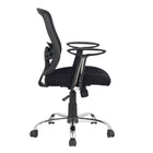 TygerClaw - Fauteuil de bureau Air Grid, dossier mi-hauteur, 23,6 x 11 x 25,2 (po), noir-Dis adieu aux maux de dos grâce au soutien lombaire intégré qui maintient le bon alignement de ta colonne vertébrale