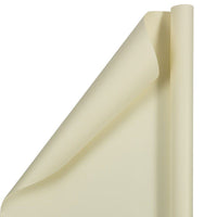 JAM PAPER - Papier cadeau mat - 76 cm x 7,6 m - Ivoire mat - Paquet de 2- Couleur : Ivoire mat