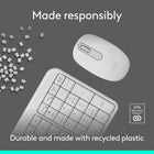 Logitech - Ensemble souris et clavier sans fil Bluetooth MK250 - Blanc-Confortable et compacte: une souris Bluetooth mobile suffisamment petite pour être rangée dans un sac, avec une forme ambidextre douce pour guider les deux mains dans une position naturelle	