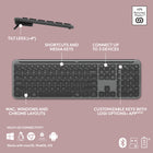 Logitech - Signature Slim K950 clavier sans fil - Graphite-Entièrement compatible avec Windows 11
