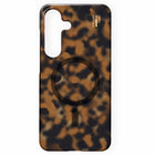 Ideal of Sweden - Coque transparenteClear Case Mid Compatible MagSafe Galaxy S25 - Écaille de Tortue-Design anti-choc avec bords surélevés pour protéger l’appareil photo et l’écran