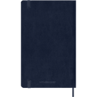Moleskine - Carnet Semainier 12 mois 2027, Large 5" x 8.25", Couverture souple , Bleu saphir-Pochette intérieure à soufflet assortie