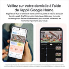 Google Nest Cam Indoor Filaire (3e  gén)-Concentrez-vous sur ce qui compte le plus.
En utilisant la fonctionnalité Zoomer et recadrer dans l'appli Google Home, vous pouvez zoomer et recadrer le champ de vision de votre Nest Cam pour cibler les endroits importants, comme un berceau. Vous verrez une image ou une vidéo de haute qualité dans votre flux en direct et l'historique vidéo