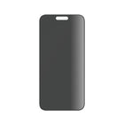 PanzerGlass - Protecteur d'écran de confidentialité pour iPhone 15 Pro Max - Noir-Le revêtement AB a prouvé qu'il tue jusqu'à 99,99 % de toutes les bactéries de surface courantes