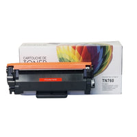 Balloon - Cartouche de Toner Noire Compatible Brother TN760-Rendement de pages : 3000