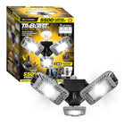 Bell+Howell - Éclairage d'atelier à DEL TriBurst Colour Select - 5 500 lumens-Triburst Color Select : Illuminez vos maisons et garages avec la lumière LED Triburst par Bell et Howell - Ce super lumineux, 5500 Lumen, économe en énergie, changement de couleur, lumière à 3 panneaux est vissé dans n'importe quelle prise d'ampoule, ce qui rend l'installation sans effort tout en économisant des tonnes d'argent sur les entrepreneurs et les factures d'électricité. Il suffit de sortir le Triburst de la boîte, de cou
