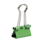 JAM Paper - Pinces à reliure colourées - petites - 19 mm (3/4 po) - vertes - paquet de 25-Quantité : 25 clips par paquet | Durables et réutilisables