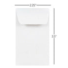 JAM Paper - Enveloppes #1 pour Pièces de Monnaie avec Colle Humectable, Blanc, 2 1/4 x 3 1/2, Paquet de 50-Imprimables et personnalisables : si vous souhaitez personnaliser ou étiqueter vos enveloppes sans problème, vous avez de la chance ! ces enveloppes sont imprimables, vous pouvez donc utiliser votre imprimante laser ou à jet d'encre domestique pour les adresser. elles sont imprimables sur des imprimantes commerciales numériques et offset. pas besoin de vous soucier des bavures ou des bourrages, car ces