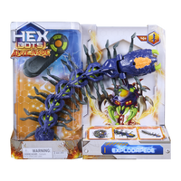 HEX Bots - Explodapede télécommandé-Action de surprise et de reptation : Repliez ce jouet insecte télécommandé en boule, roulez-le furtivement en position, puis utilisez la télécommande pour le faire exploser et s'éloigner en rampant pour un jouet de farce attrayant