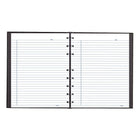 Blueline – Cahier de notes NotePro au ruban rose à couverture rigide, 9 1/4 po x 7 1/4 po, noir, 150 pages-Feuille d'index, pochette de rangement, microperforations, onglets autoadhésifs; rechargeable avec les feuilles de rechange MiracleBind