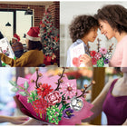 Contixo - Ensemble de blocs de construction de la collection de bouquets floraux printaniers - 1237 pièces-3e année et plus