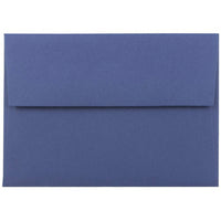 JAM Paper - Enveloppes d'invitation A1 4 barres - 3,625 x 5,125 - bleu présidentiel - Paquet de 50-Les enveloppes sont faites de papier de 28 lb avec une finition texturée, un rabat droit et une fermeture gommée