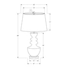 Monarch Specialties - Luminaire - 28 po H Lampe De Table - Résine Brune - Abat-Jour Beige - Transitionnel-La construction en résine brune de haute qualité associée à une base en acrylique transparent renforce non seulement la stabilité, mais ajoute également une touche sophistiquée à votre table d'appoint, table de chevet ou table console