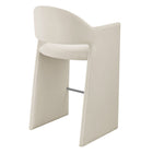 Modway - Talia 41 pouces Cuir végane Tabouret de bar - Albâtre-Goupilles de pied protégeant le plancher