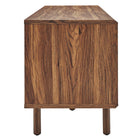 Modway - Kurtis 67 po Meuble à disques TV et vinyle, Noyer-Pieds en bois robustes