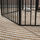 PawHut - Parc à chiens robuste 6 panneaux avec porte pour petits chiens-Couleur : Noir