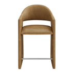 Modway - Talia 37 pouces Cuir végane Tabouret de comptoir - Grillé-Arrivée entièrement assemblée