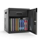Luxor - Armoire de recharge modulaire verrouillable pour 10 appareils – tablettes/ordinateurs portables (alimentation CA, jusqu’à 13 po)-Les barrettes d’alimentation sont situées dans un tiroir séparé pour garder les câbles et blocs d’alimentation bien rangés
