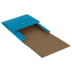 JAM Paper - Portefeuille vertical à fermeture pression - 12 1/8 x 9 x 1/2 - Kraft bleu-Ces portefeuilles disposent d'une fermeture à pression, gardant vos objets en sécurité, vous permettant de les récupérer en un clin d'œil