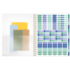 AT-A-GLANCE - Agenda hebdomadaire/mensuel BADGE floral 2026 - 11 po H x 8 1/2 po l - multicoloure - bilingue-13 pages mensuelles avec onglet