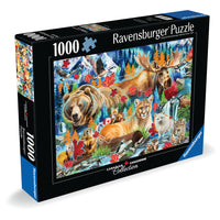 Ravensburger - Puzzle Canada sauvage - 1000 pièces-Offrez-vous un moment de pure détente avec ce puzzle. Pièce par pièce, profitez de cette activité anti-stress qui favorise la concentration, la déconnexion et le lâcher-prise. Soulagez les tensions du quotidien, travaillez votre mémoire et exercez vos capacités cognitives : le puzzle est un jeu aux multiples bienfaits pour la santé 