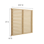 Modway - Render Fixation murale Tête de lit jumelée, Chêne-6