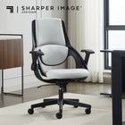 Sharper Image - Fauteuil de bureau ergonomique C2 Axis - Blanc/Noir-Position de siège adaptative qui facilite un alignement spinal optimal pour un confort et un soutien améliorés