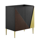 Modway - Alchemist 30" Armoire de toilette de salle de bain (lavabo non inclus) - Or noir-Vanité de salle de bain moderne
