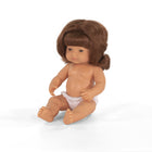 Miniland Educational - Poupée bébé 15 po anatomiquement correcte - Fille de race blanche - Cheveux roux-Léger parfum de vanille