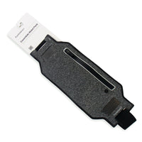 PurAthletics - Sac banane ultra-léger - Noir/Mesh-La poche extensible zippée maintient votre téléphone en sécurité