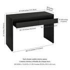 Hudson&Canal - Bureau Ashcroft 48'' - Grain noir-8
